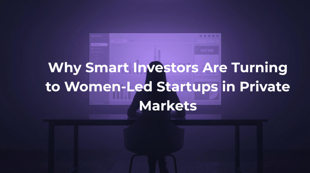 Silhouette of a woman analyzing data dashboards in a purple-lit room, symbolizing smart investment decisions in private markets