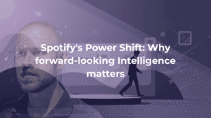 Visual metaphor of a Spotify leadership shift highlighting forward-looking intelligence in private markets