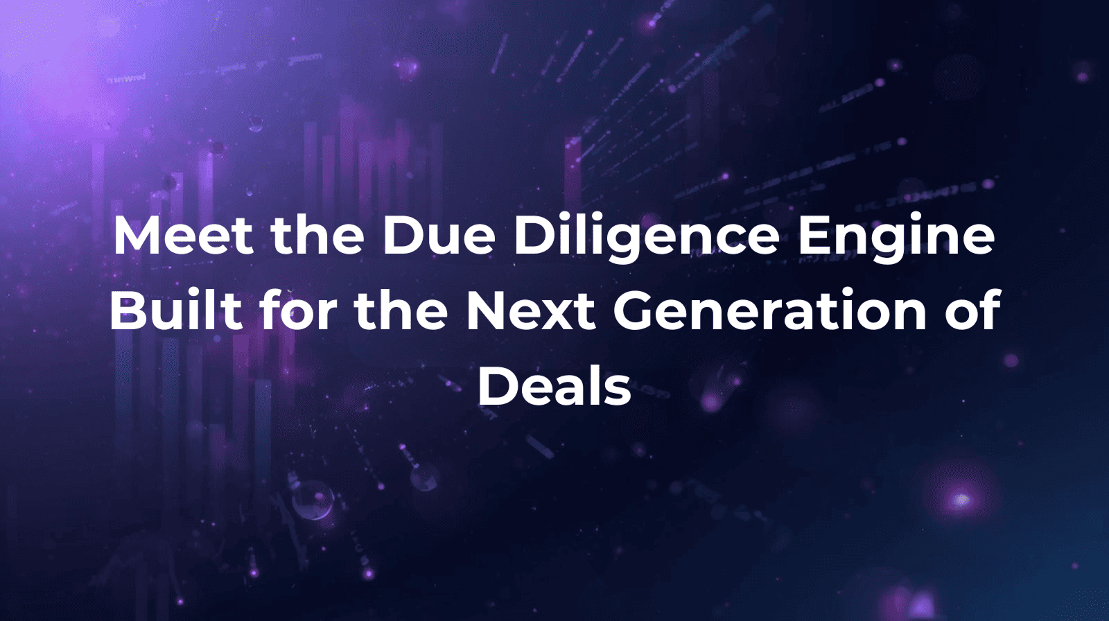 A person stands facing a glowing horizon of connected data lines and points in shades of purple, symbolizing forward-looking insight and predictive intelligence.