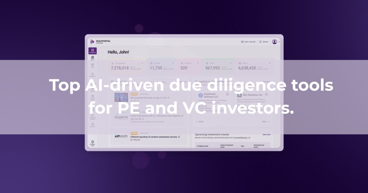 AI-driven due diligence tools dashboard