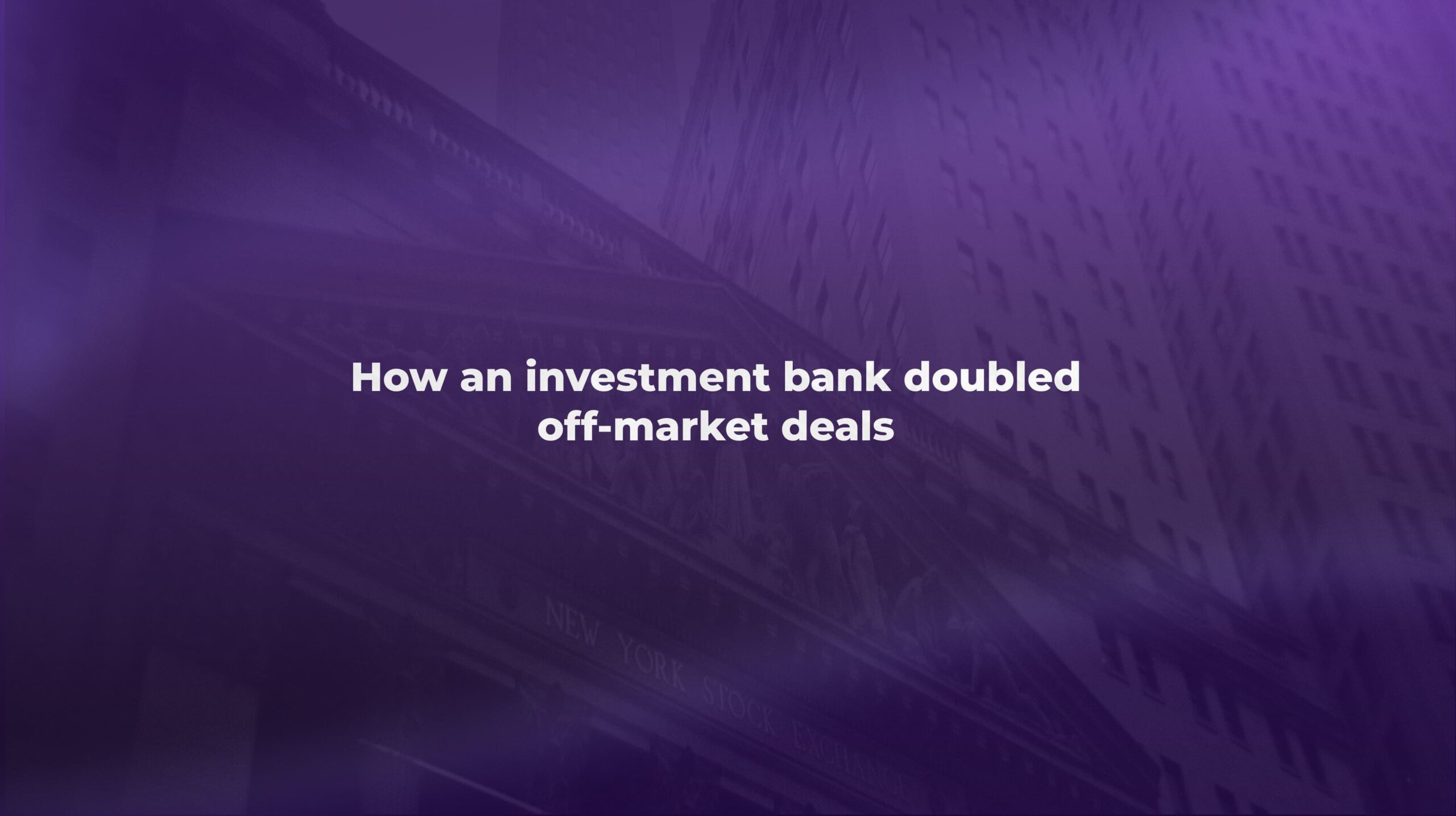 investment bank