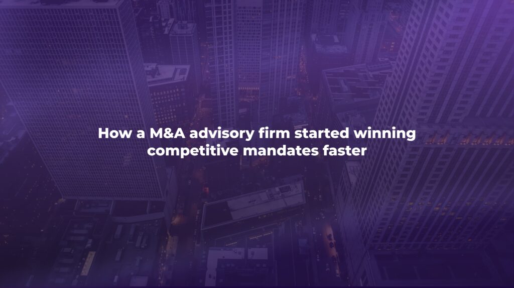 M&A advisory firm