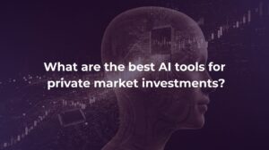 AI tools for private market sourcing dashboard showing predictive signals