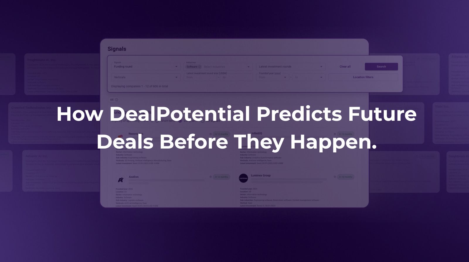 Predict future M&A deals using AI signals and early indicators